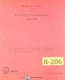 Reed-Reed Prentice-Reed Prentice No. 4 Vertical milling Machine Electronic Control Parts Manual-#4-No. 4-01